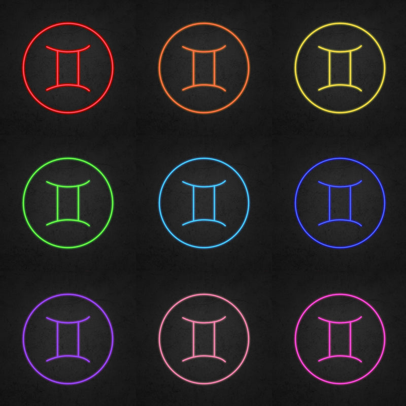 Zodiac Symbol Gemini Neon Sign | Neonoutlets.