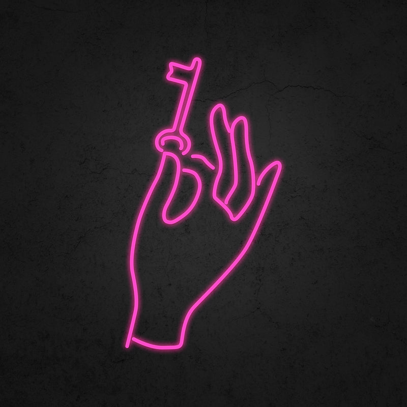 The Key In The Hand Neon Sign | Neonoutlets.