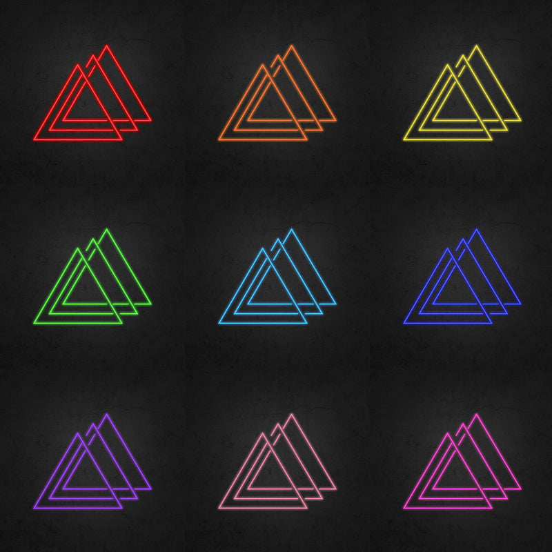 Three Triangles Neon Sign | Neonoutlets.
