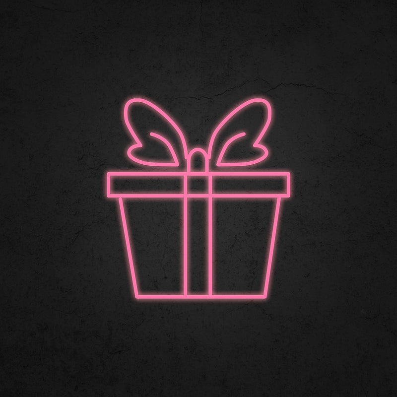Gift Box Neon Sign | Neonoutlets.