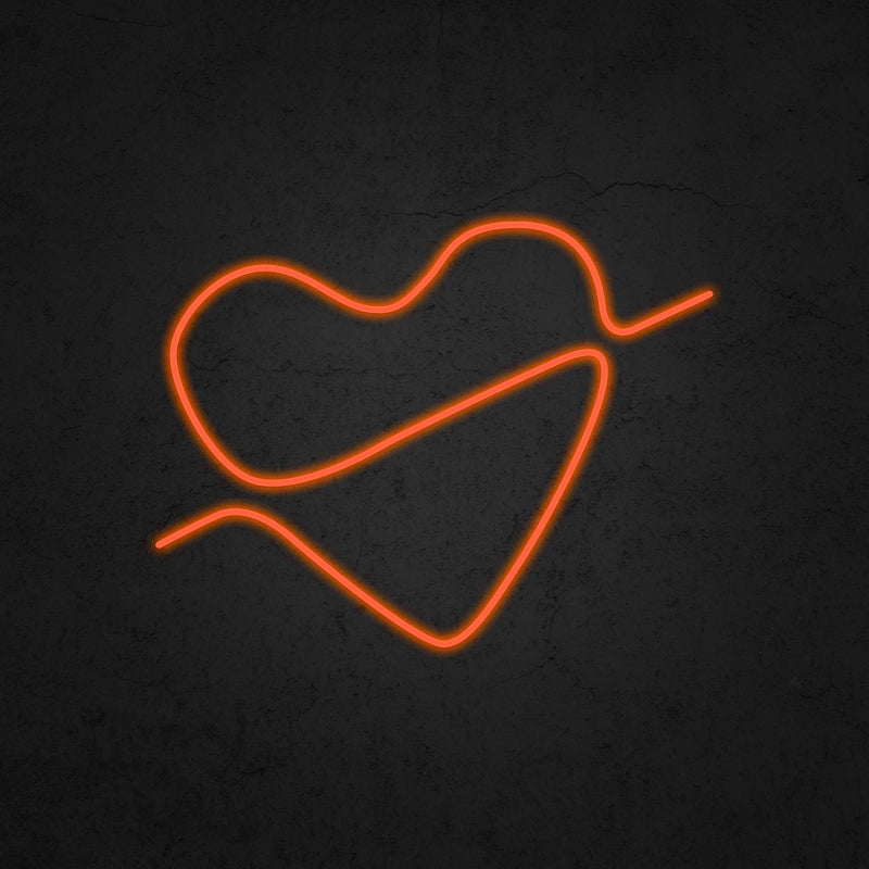 Heart In Love Neon Sign | Neonoutlets.