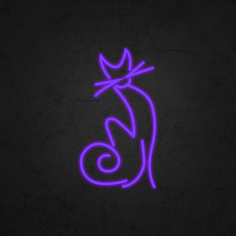 A Cat Is Watching Neon Sign | Neonoutlets.