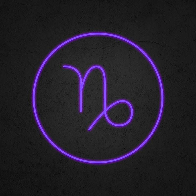 Zodiac Symbol Capricorn Neon Sign | Neonoutlets.