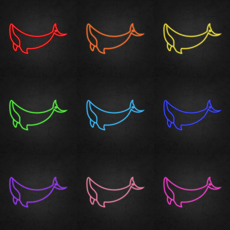 Whale Neon Sign | Neonoutlets.