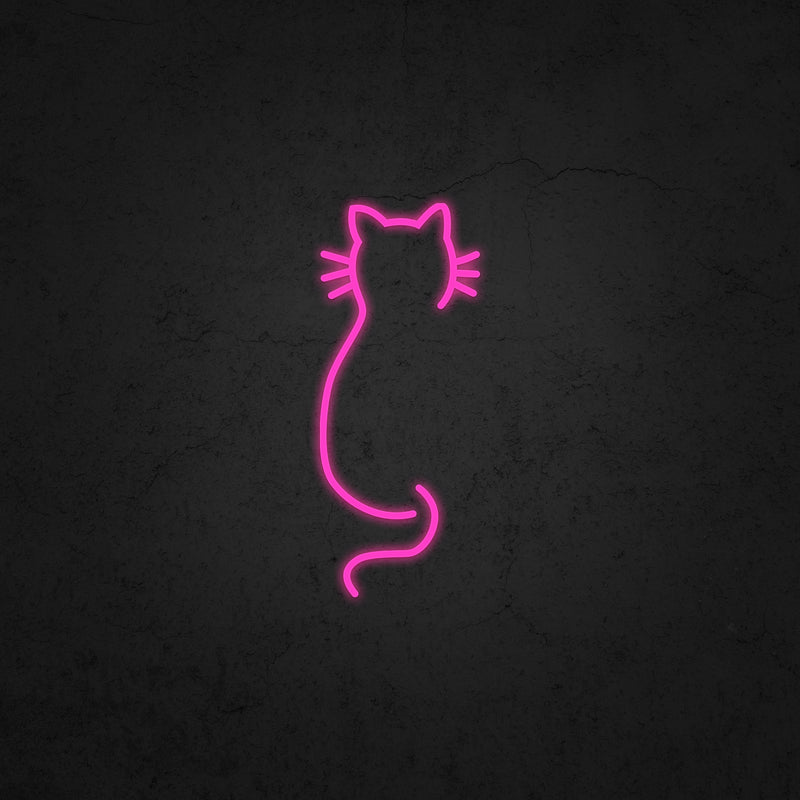 The Sight Of A Cat's Back Neon Sign | Neonoutlets.