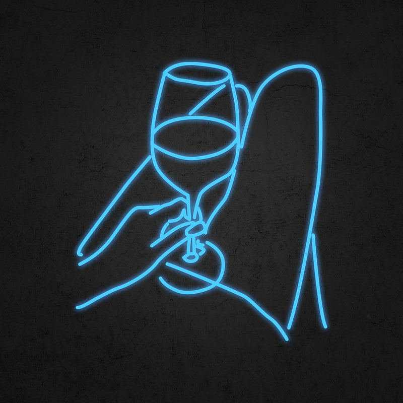 Put The Wineglass On The Lap Neon Sign | Neonoutlets.