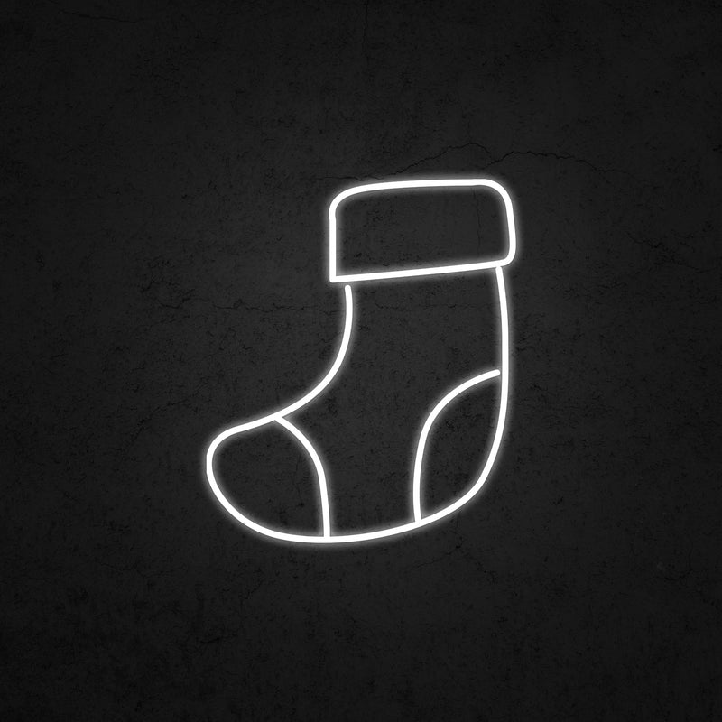Christmas Stocking Neon Sign | Neonoutlets.