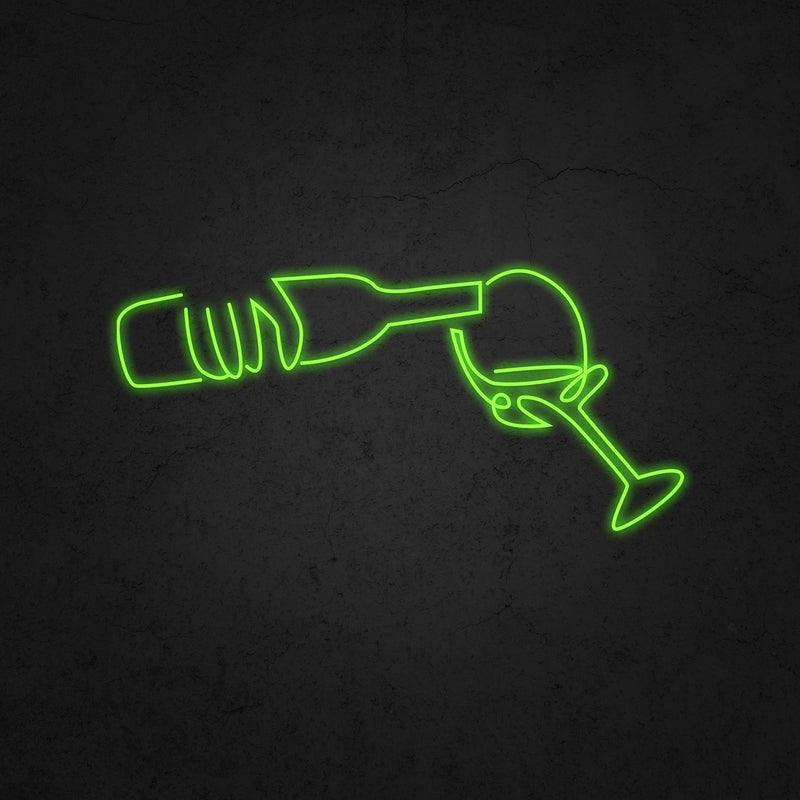 Pouring The Wine Neon Sign | Neonoutlets.