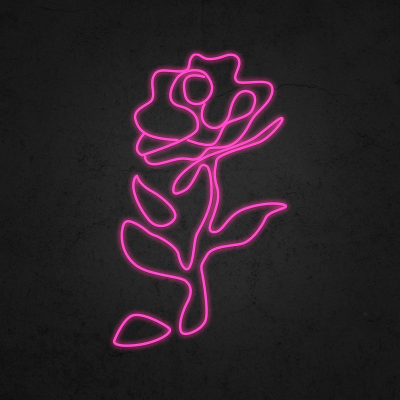 Rose Neon Sign | Neonoutlets.