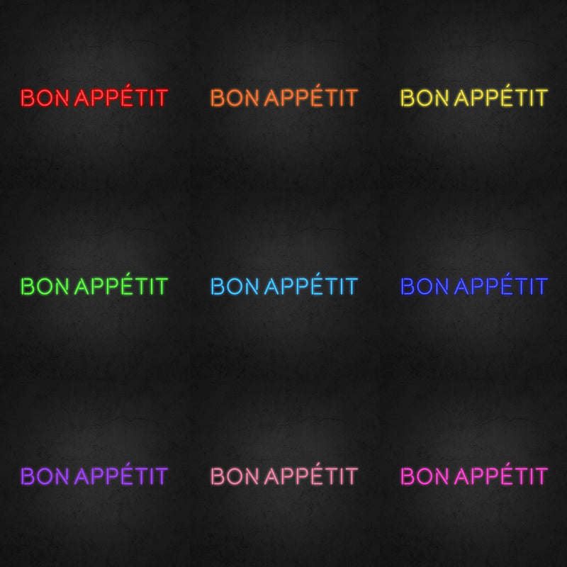 Bon appétit Neon Sign | Neonoutlets.