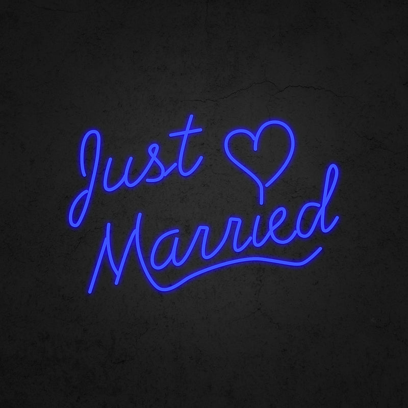 Just Married Neon Sign | Neonoutlets.