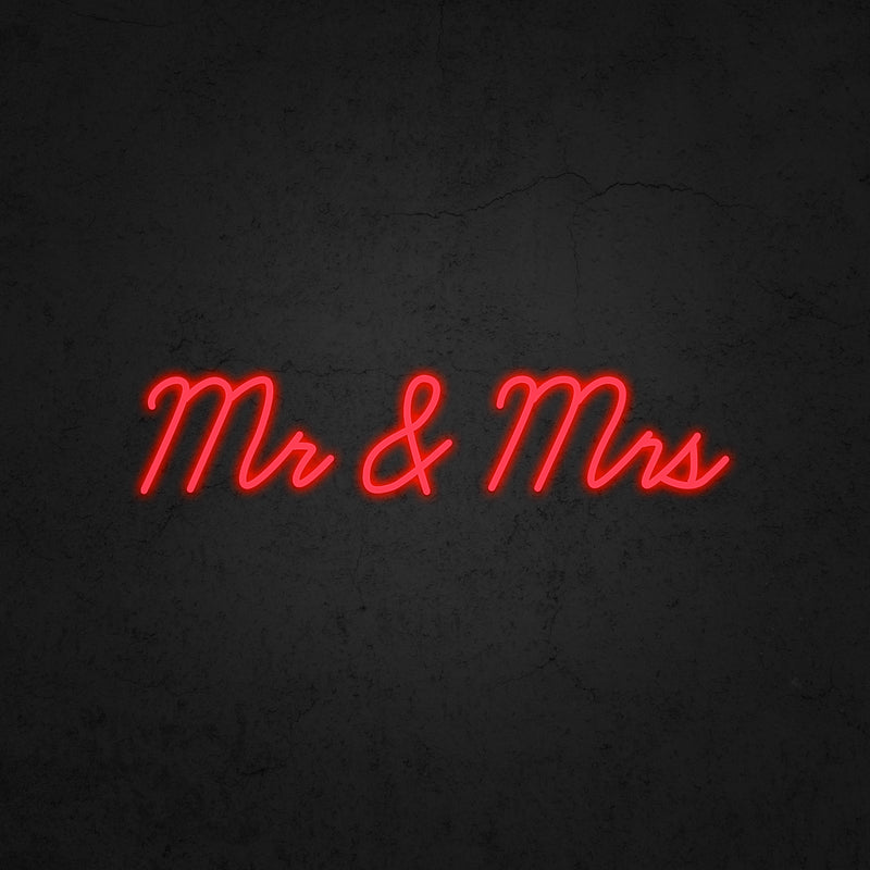 Mr & Mrs Neon Sign | Neonoutlets.
