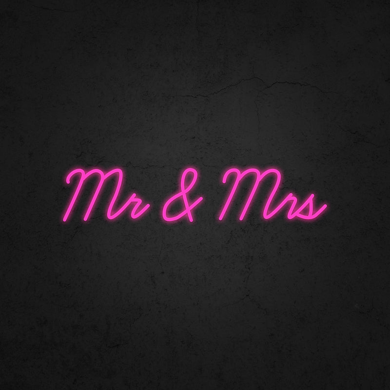 Mr & Mrs Neon Sign | Neonoutlets.