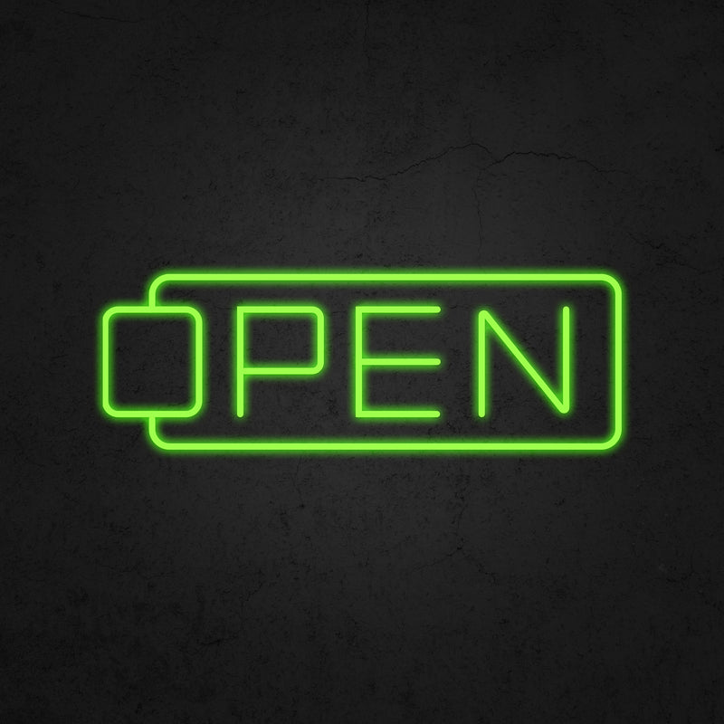 OPEN V2 Neon Sign | Neonoutlets.