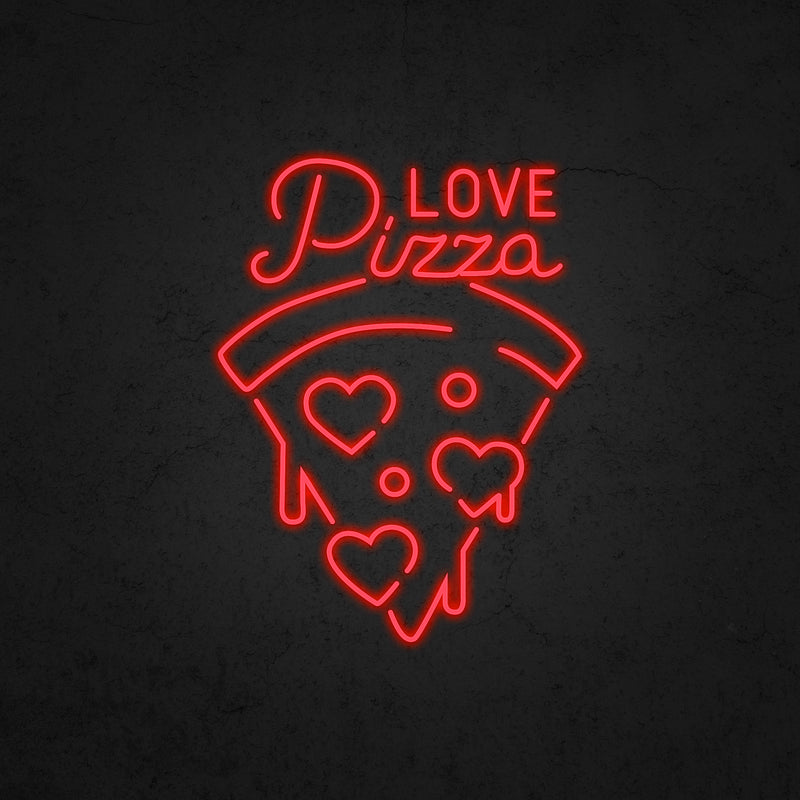 LOVE Pizza Neon Sign | Neonoutlets.