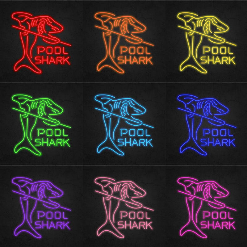 POOL SHARK Neon Sign | Neonoutlets.