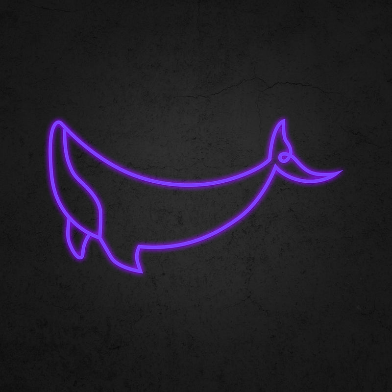 Whale Neon Sign | Neonoutlets.