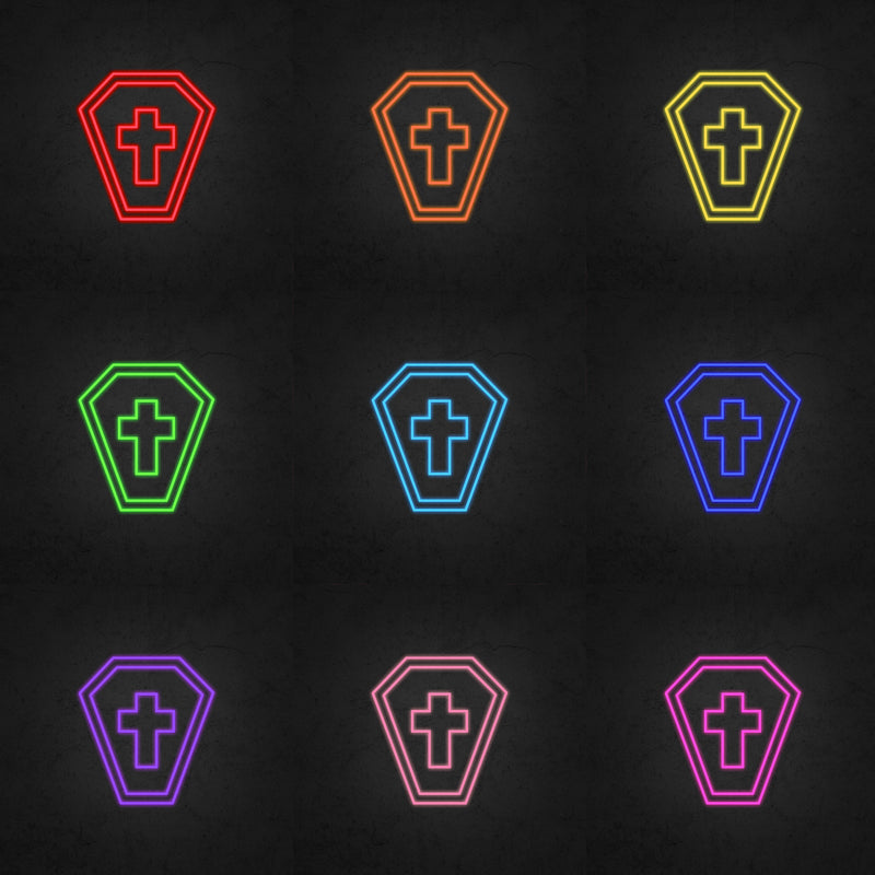 Symbol Coffin Neon Sign | Neonoutlets.