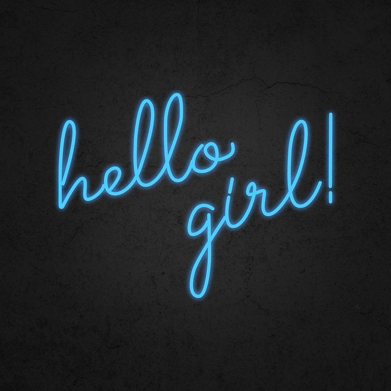 hello girl! Neon Sign | Neonoutlets.