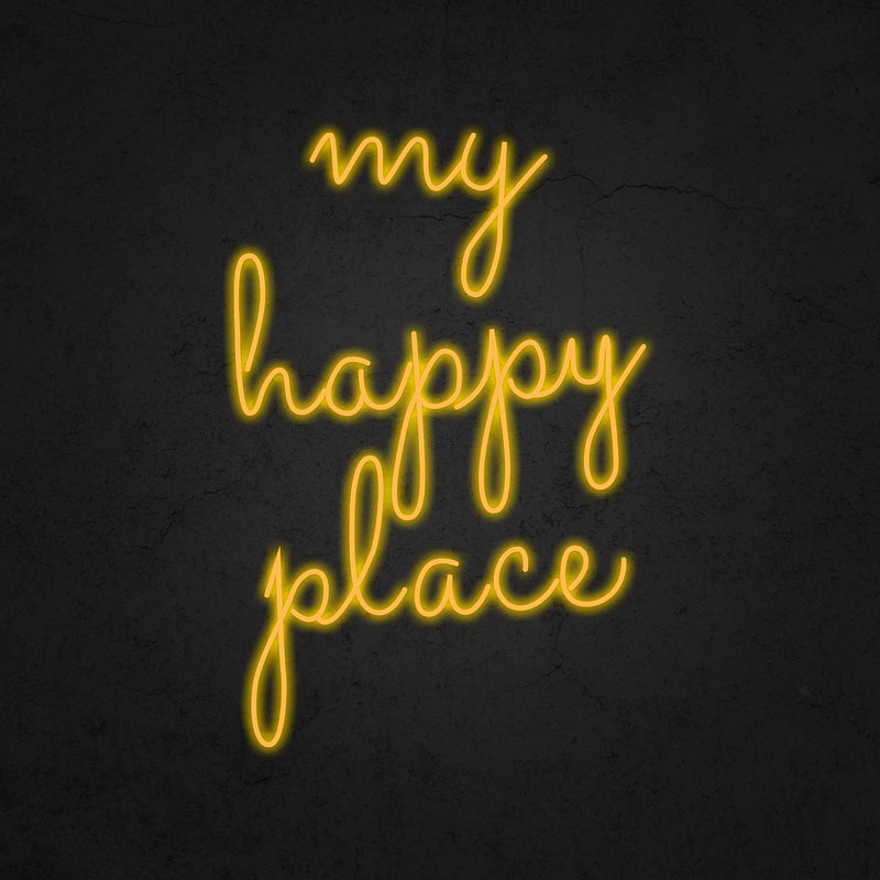 my happy place Neon Sign | Neonoutlets.